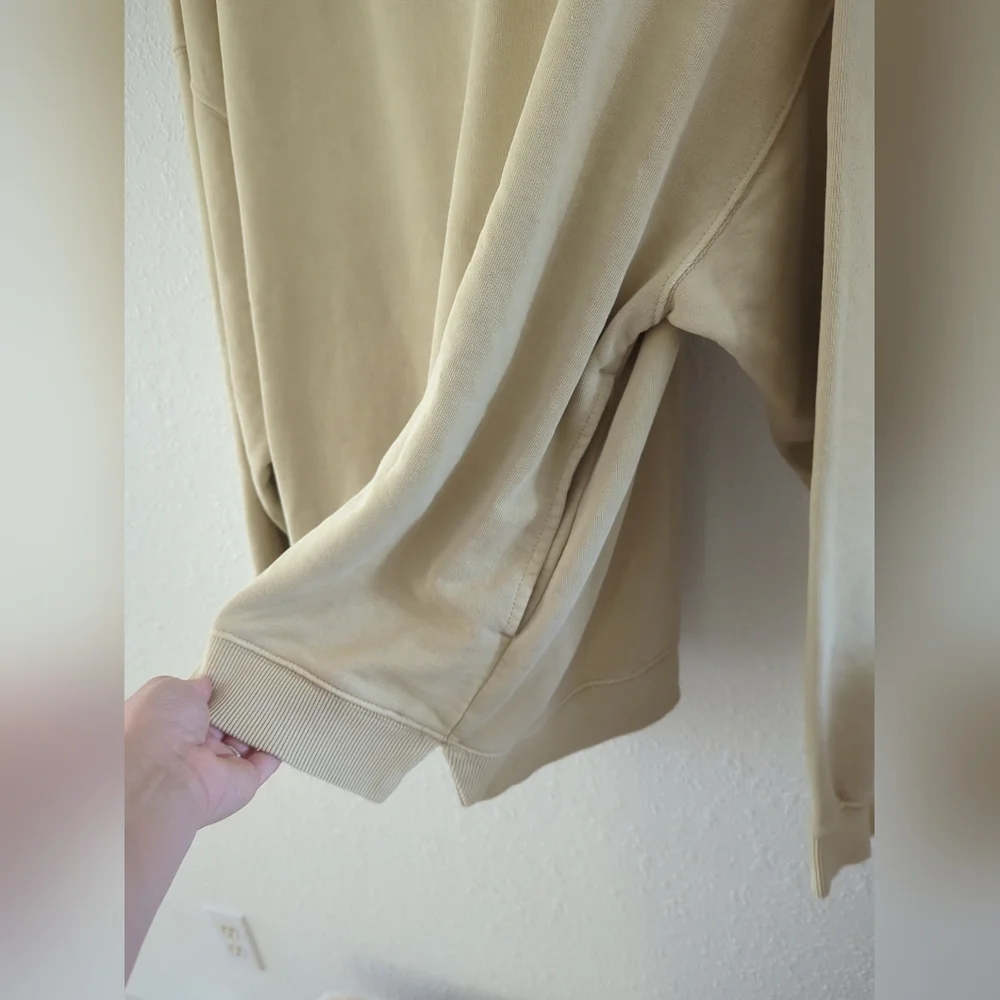 Free People FP Movement All Star Oversized Tunic Oatmilk Size LARGE Nwot